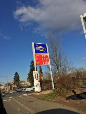 Broadway Sunoco of Taunton -- 231 Broadway / Route 138, Taunton Sign