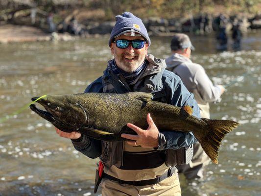 Amazing experience fishing the salmon run.