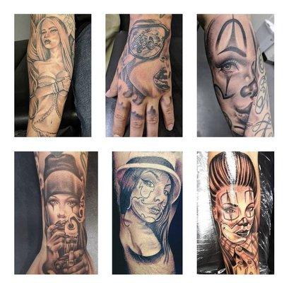 Work done By:Ramon. Customizes in black and grey artwork!