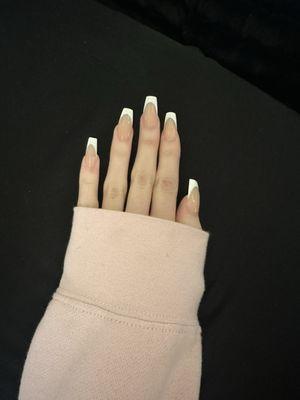 Coffin nails w/french tips