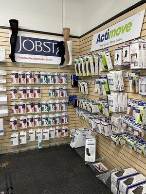 Compression stockings and orthotics