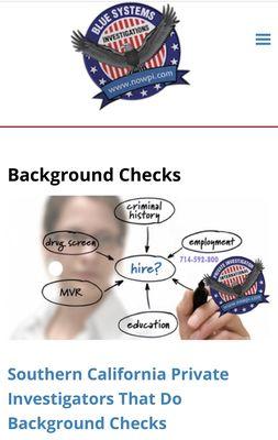 Excellent private investigator firm who can help with litigation cases including background checks