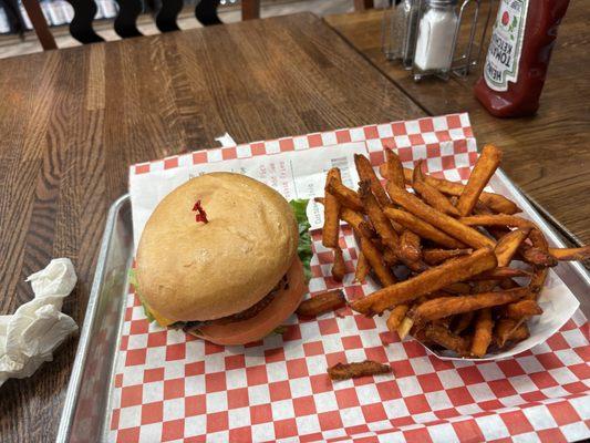 Ozzy's Burger & Sweet Potato Fries