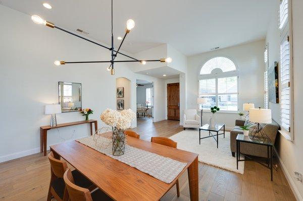 New floors, paint, fixtures and managing everything for the client