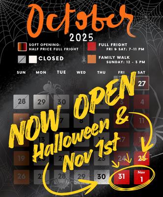 Haunted house trail in open Friday and Saturday!