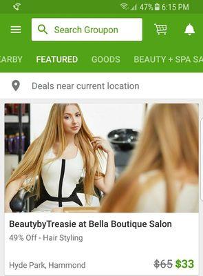 I'm on Groupon, purchase a deal NOW!!!