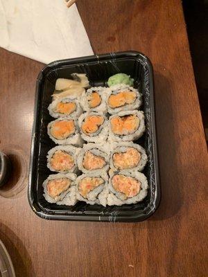 R13. Spicy Kani Roll V3. Sweet Potato Roll