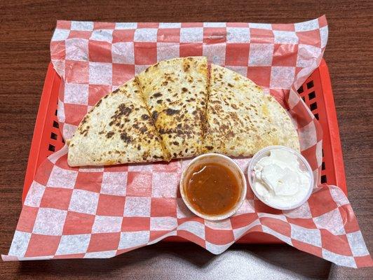 Chicken Quesadilla - Very Salty : (