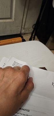 Approval letter from BlueShit