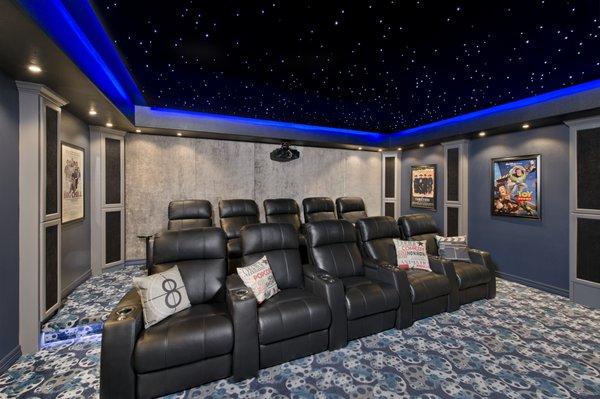 Area 51 custom home theater rear view