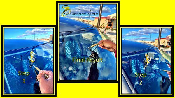 Before after picture of a 12-16 in crack repair. Keep in mind it looks better but it does not disappear.