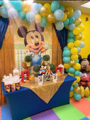 Mickey governors package! Book yours today! Pizza, drinks, goodie bags, everything included. You just show up and enjoy your special day!