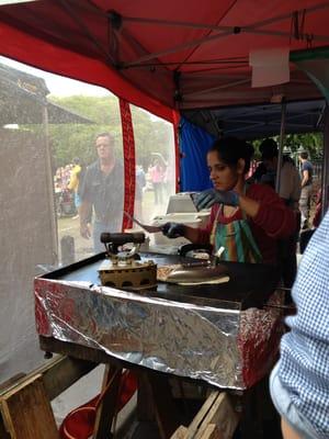 Imaginative use of iron at West End Market, Brisbane