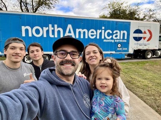 The crew once the truck was loaded in TN!
