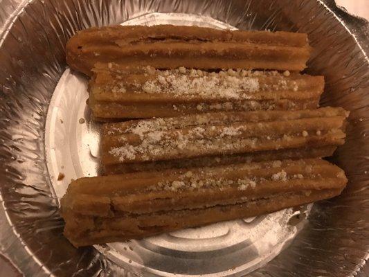 Ordered Funnel Fries. Received cold Mushy Churro.