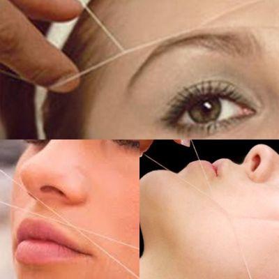 Eyelashes threading