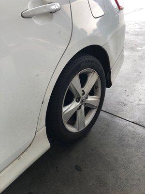 My brake job, perfect. Stops on a dime now.