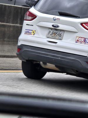 Speeding over 75 mph. I was going 73mph. White lady.