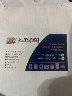 JML Appliances Repair