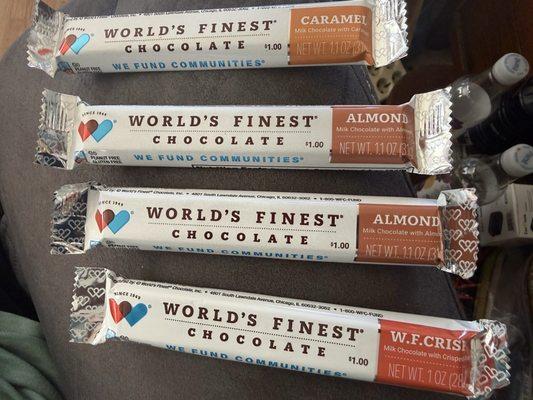 I Love supporting the students selling these chocolates. I bought 2 boxes.