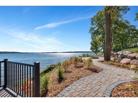 Garden path to campfire pit