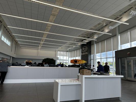 The Sales area from my seat...