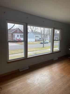 Living room picture window