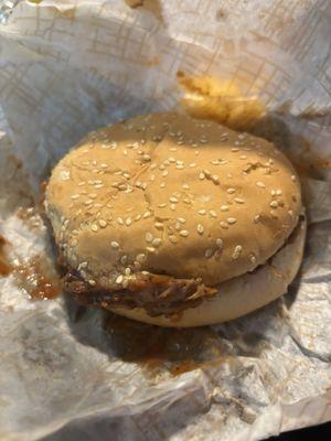 Pulled pork sandwich