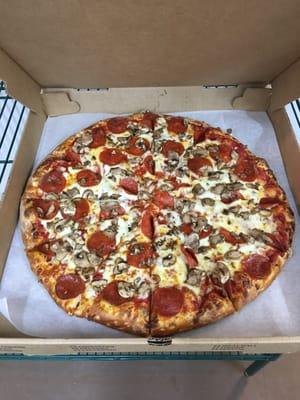 Large Pepperoni & Mushroom...picture perfect EVERY time!