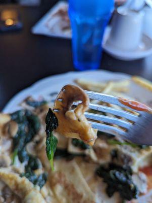 Gross. Rubbery. Fresh mushrooms are cheap and plentiful. Why not use them?