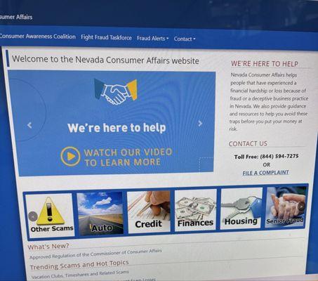 Consumer Affairs Division-Nevada