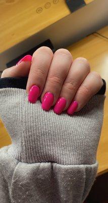 Beautiful and fresh full set -- Thanks, Sandy! #BarbiePink