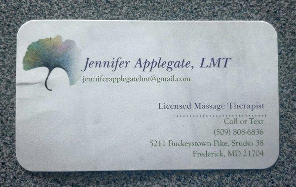 Jennifer Applegate LMT
