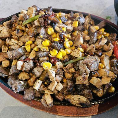 Tres Cliente without shrimp only chicken and meat