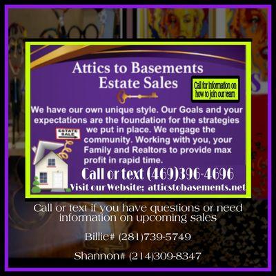 Attics To Basements Estate Sales