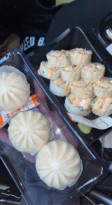 Korean BBQ buns & spicy Philadelphia roll