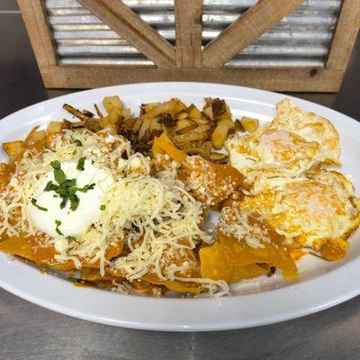 Chilaquiles rojos