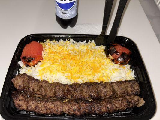 Fantastic Ground Beef Kabob Combo togo !!!