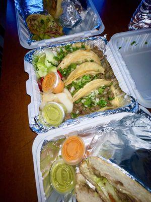 Burrito, Tacos, and Torta