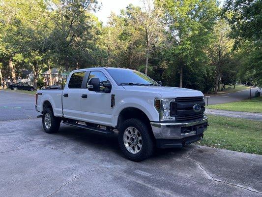 My new (to me F250) after driving home from Carflex Auto. Very happy.