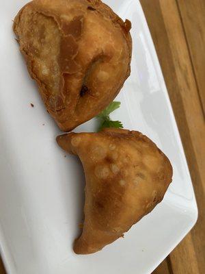 Potato Samosas with Mango Chutney