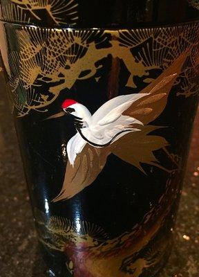 Tea canister- beautiful artwork