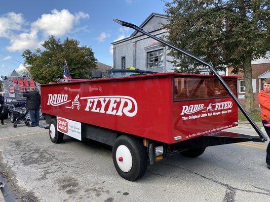One of the parade floats