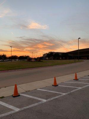 Beautiful sunset on the Mountain