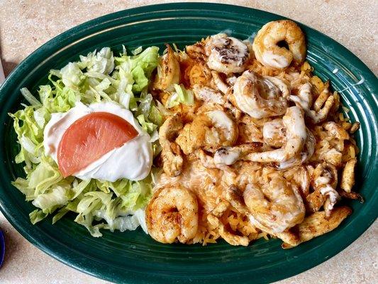 Arroz con Pollo y Camarón