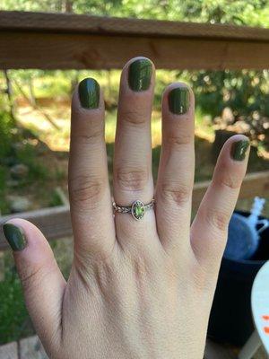 Gel over natural nails (right after removing acrylics)