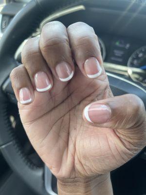 French Gel Manicure $45.00