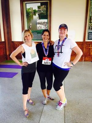 Hope, Rorie, & Leslie
Teachers at Yoga One after the Old Towne 5K