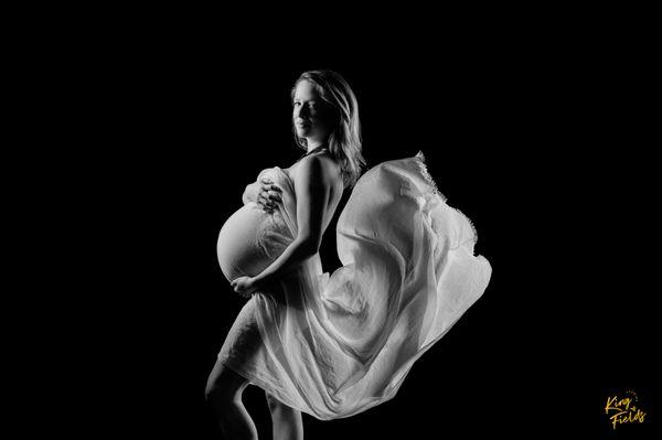 Maternity Portraits at King & Fields Studios in downtown Charleston.