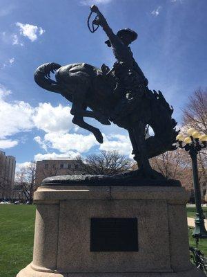 "Broncho Buster" by Alexander Phimister Proctor